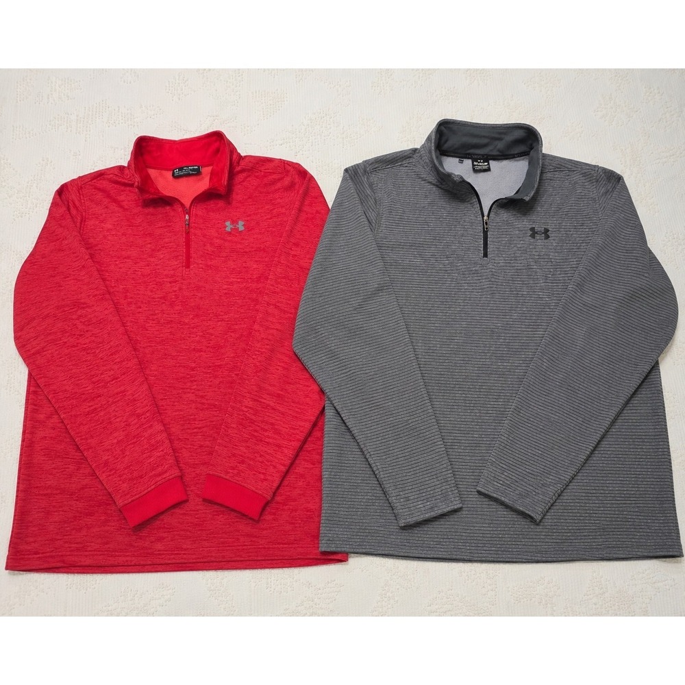 Under Armour Active Wear Men's Pull Over Quarter Zip Lot Of 2 Size XXL